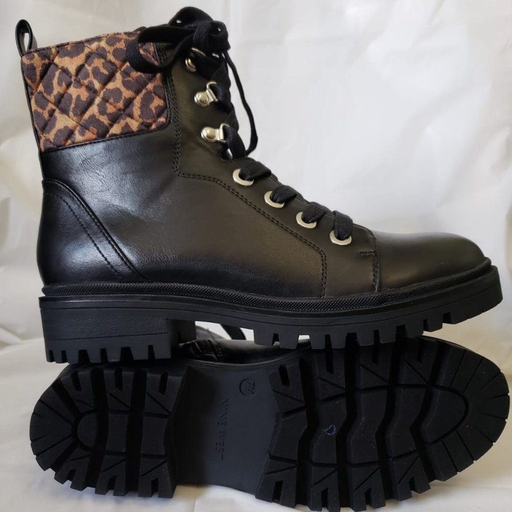 NEW!!! Nine West Wylie Women's Combat Boots -7M - Picture 1 of 14